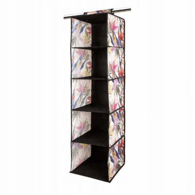 Organizues varëse FLORAL BEAUTY, me 5 rafte, bezhë