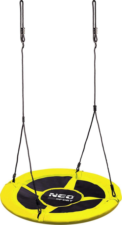 Luhatëse fole lejleku Neo-Sport SWINGO XXL, 95 cm, mban gjer 150 kg, e verdhë