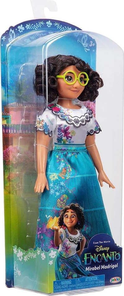 Kukull Disney Encanto Mirabel Madrigal, 28 cm, me rroba shumëngjyrëshe
