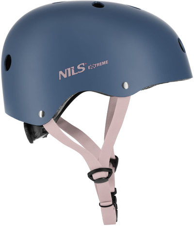 Helmetë për fëmijë NILS EXTREME MTW001, L 58-61cm, 11 vrima ventilimi, e kuqe