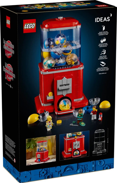 Set LEGO Ideas Bubble Gumball Machine, me minifigurë