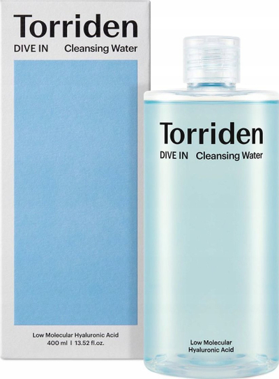 Ujë pastrus për fytyrë Torriden DIVE-IN, me acid hialuronik, 400ml, transparent