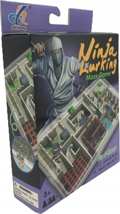 Lojë labirinti DiHong Ninja Lurking, me dorë, mbi 3 vjeç, shumëngjyrëshe
