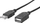 Manhattan USB-A до USB-A Кабел, 0.5 м, Црн