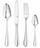 Set takëmesh Verlo Destello, 24 copë, çelik inox, argjendtë