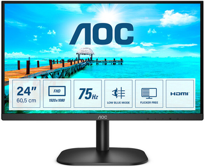 Monitor AOC 24B2XDM - 23,8'' LED, Full HD, i zi