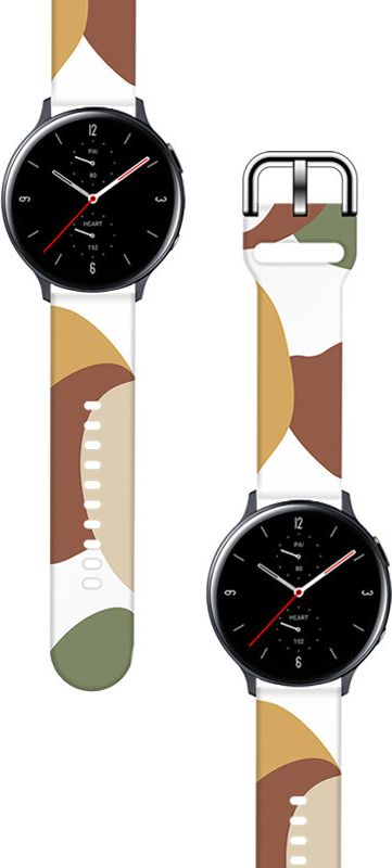 Rrip ore Hurtel Strap Moro për Samsung Galaxy Watch 42mm, silikon, dizajn kamuflazh, shumëngjyrësh