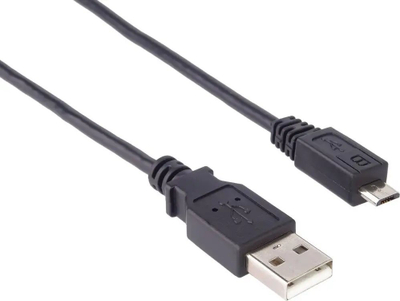 Kabllo USB PremiumCord USB A në micro USB, 0.2 m, e zezë