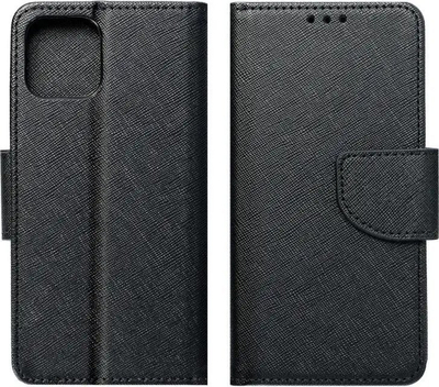 Këllëf telefoni Fancy Book për Samsung Galaxy M23, me kapak portofol, mbyllje me magnet, i zi