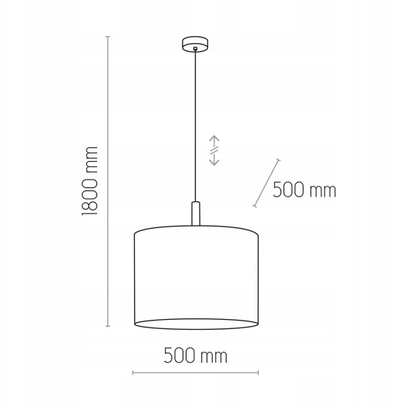 Llambadar varës TK Lighting Deva Nature, 1 llambë, abazhur tekstil, bezhë