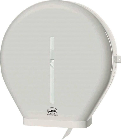Dispenser letre higjienike jumbo Wepa Professional, për rrotulla 320 m, ABS, i bardhë