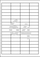 Etiketa vetëngjitëse Avery Zweckform 3667, 48.5x16.9 mm, 6400 copë, të bardha