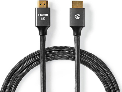 Kabllo HDMI Nedis Ultra High Speed, 1 m, 8K 60Hz, gri metal