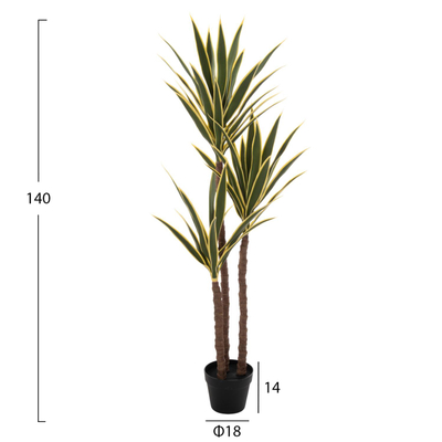 Bimë sintetike Palm në vazo (HM7984)