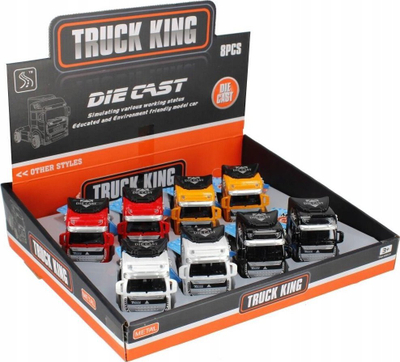 Kamion lodër Mega Creative Truck King, metal, 12 cm, shumëngjyrësh