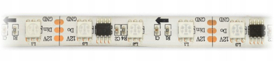 Shirit LED RGB WS2811, 5m, 12V, IP65, shumëngjyrësh