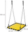 Luhatëse kopshti SkyFlyer Stork Nest SP0656, 120cm, katrore, e verdhë me të zezë