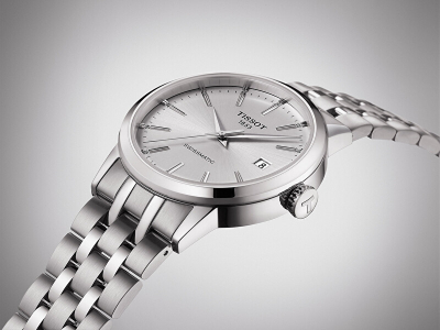 Orë dore për meshkuj Tissot Classic Dream Swissmatic T129.407.11.031.00, e argjendtë