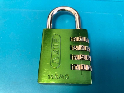 Dry kombinimi Abus 145, 40mm, 4 shifra, alumini, jeshil