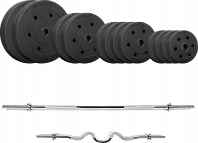 Set pesha Zipro Pump 65 SC, 65kg, shufër 180cm, i zi