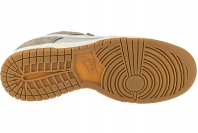 Atlete Nike Dunk Low Retro SE, lëkurë dhe suede, gri me ngjyrë ushtarake