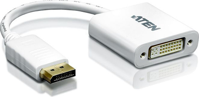 Adaptori AV Aten VC965, DisplayPort në DVI I, i bardhë