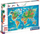 Puzzle Clementoni Supercolor Dinosaurs Map, 180 copa, nga 7 vjeç e lart, shumëngjyrësh
