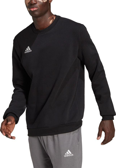 Bluzë sportive Adidas Entrada 22 H57478, fleece, për burra, e zezë, S
