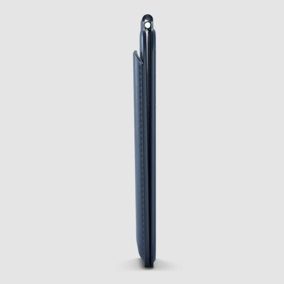 Portofol magnetik për telefon Satechi Vegan Leather Wallet Stand, MagSafe, deri 4 kartela, blu e errët