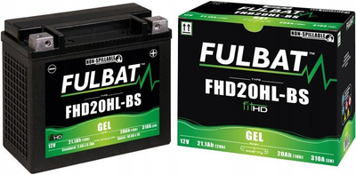 Bateri motori Fulbat FHD20HL-BS, GEL, zevëndëson HVT1 Harley 65989-97