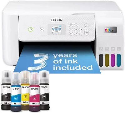 Printer multifunksional Epson EcoTank L3286, i bardhë