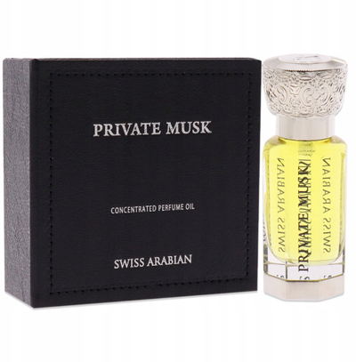 Vaj parfumi Swiss Arabian Private Musk, 12ml, unisex, i bardhë