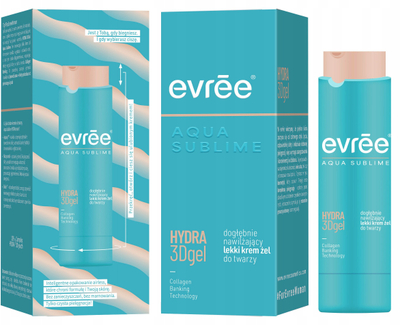 Krem xhel për fytyrë Evree Aqua Sublime Hydra 3D, hidratues i lehtë, 45ml