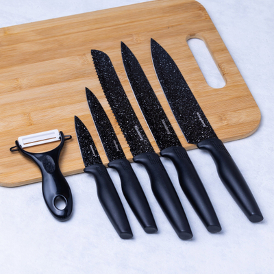 Set thikash kuzhine Klausberg KB-7613, 6 copë, çelik inox, shumëngjyrësh