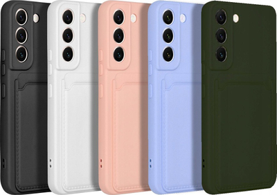 Kuti telefoni Forcell Card Case për Samsung Galaxy A05, silikon, me xhep karte, vjollcë
