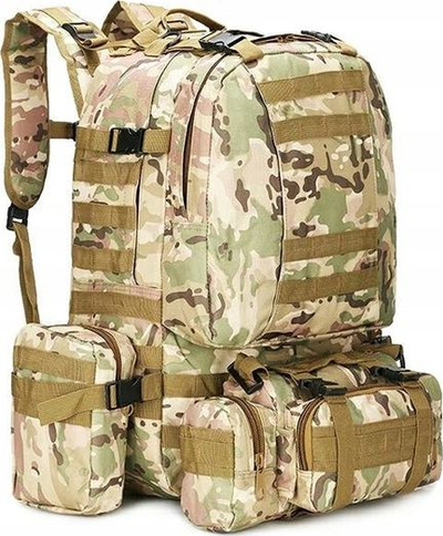 Çantë shpine ushtarake Military Tactical Army, 50L, poliestër 600D, e zezë