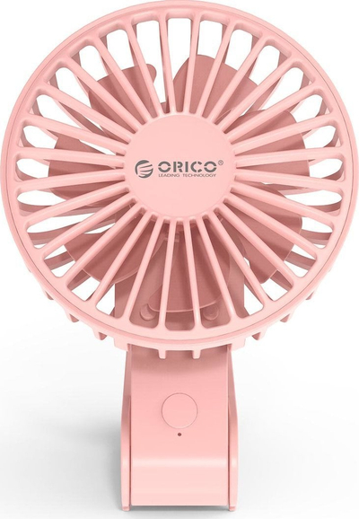 Ventilator portativ Orico GXZ-F833, palosës, 2000mAh, rozë