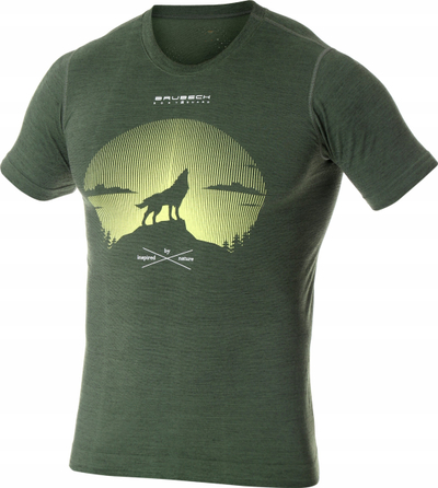 Bluzë për jashtë Brubeck Inspired by Nature, lesh, thith lagështinë, 2XL, e gjelbër