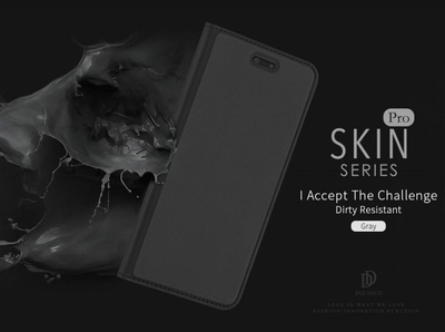 Mbulesë mbrojtëse Dux Ducis Premium Magnetic për Huawei Y9 2018, lëkurë eko, rozë gold