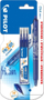 Stilolaps Pilot FriXion Clicker, 0.7 mm, me 3 mbushje, i kaltër