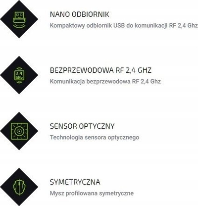 Бежичко глувче Omega OM-229 OM229W, USB 2.4 GHz, оптичко, црно