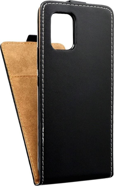 Kapak telefoni Slim Flexi Fresh për Xiaomi Redmi 12C, flip vertikal, me xhep karte, i zi