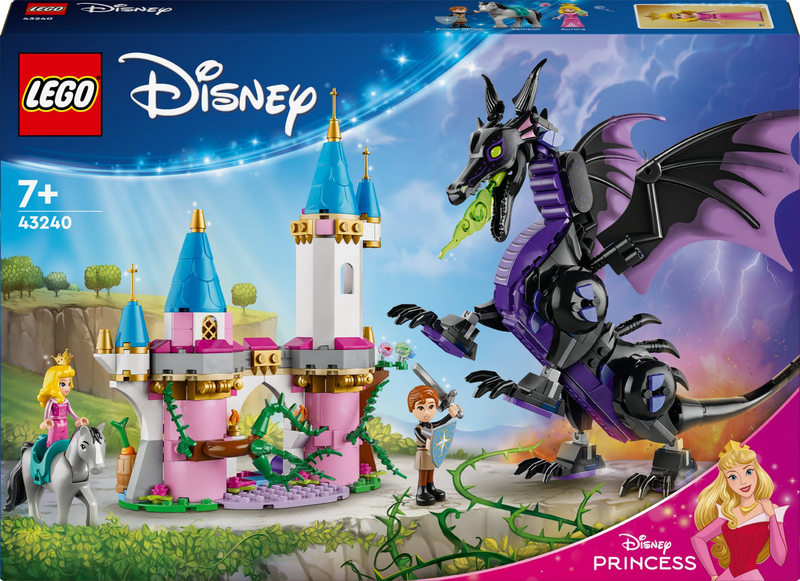 Set LEGO Disney Princess Maleficent Dragon 43240, 583 pjesë, për fëmijë 7+, shumëngjyrësh