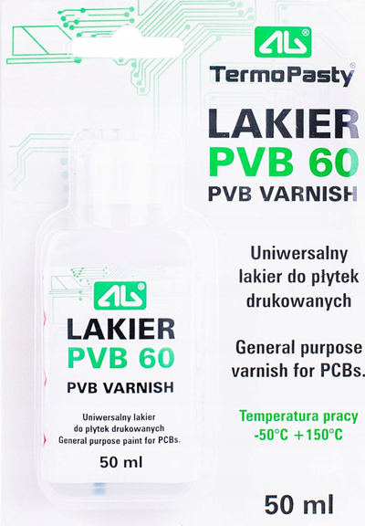 Llak mbrojtës AG TermoPasty PVB 60, 50ml, me furçë, i tejdukshëm