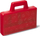 Çantë organizuese LEGO Transparent Red Sorting Case To Go, ndarje të brendshme, plastike, e kuqe