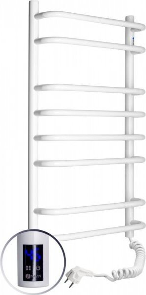 Radiator elektrik për banjo Navin Bliuz 480×1200, 520W, me timer, i bardhë