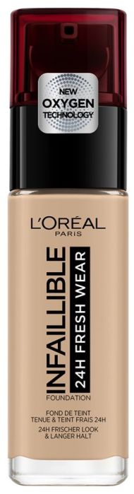 Krem pudër L’Oreal Infaillible 145, 24H Fresh Wear, SPF 25 + Vitamin C, 30 ml