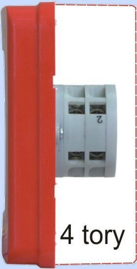 Главен прекинувач Elektromet WGZ-5s, 4Z, 12A, IP55, сив