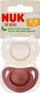 Biberon qetësues NUK For Nature, silikon, set 2 copë, 0-6m, ngjyra neutrale
