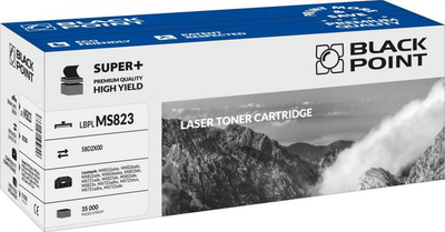 Toneri Black Point LBPLMS823, zëvendësues për Lexmark 58D2X00, 35 000 faqe, i zi